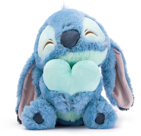 Disney Store Official - Lilo & Stitch - Stitch mit Herz - Mittelgroßes Kuscheltier - 23 cm - Plüsch-Alien - Dakko Kollektion - Ab der Geburt geeignet - Ab 0 Jahren