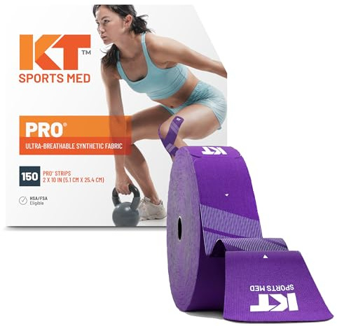 KT Tape PRO Jumbo, Vorgeschnittene, Synthetisch, 150 Streifen, Lila