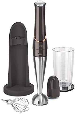 CRUX 14790 7.5 Cordless Immersion Hand Blender, 7.5 Inch, Black/Copper