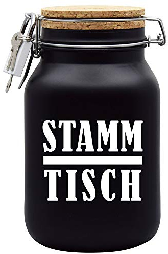 Spardose Stammtisch Weiss Geld Geschenk Idee Schwarz XL