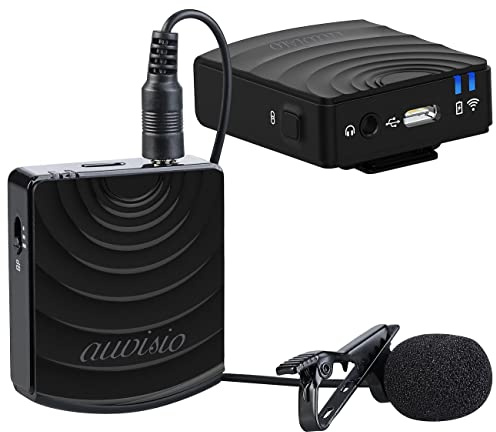 auvisio Mikrofon Funk: Digital Funkmikrofon & -Empfänger-Set, Klinke 2,4GHz, Reichweite 25m (Lavalier, Lavalier-Mikrofon, RC)