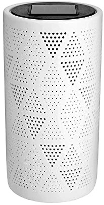 LUMI JARDIN JANINA TALL Solarlaterne, weiß, Keramik, LED, warmweiß, Höhe 20 cm