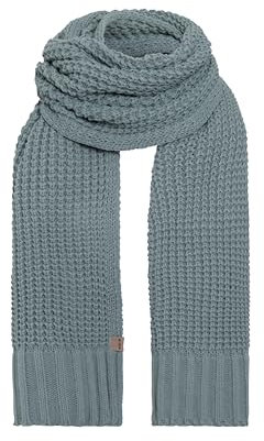 KNIT FACTORY - Robin Schal - Strickschal für Damen und Herren - Bequemer Schal mit Wolle - Hochwertige Qualität - Stone Green