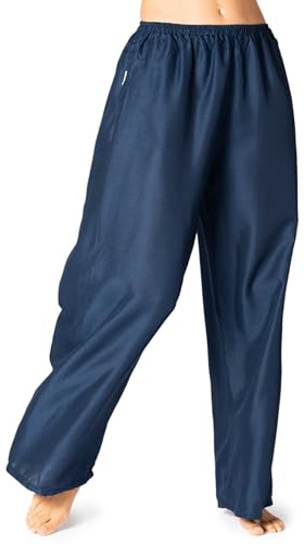 PANASIAM Relax pants viscose, L, navy blue