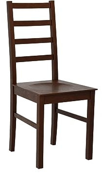 Mirjan24 Esszimmerstuhl Zefir VIII D, B:43 x H:94 x T:49 cm, Rahmen aus Buchenholz, Sitzfläche aus Holz, Stuhl für Arbeitszimmer Esszimmer Küchenstuhl Wohnzimmerstuhl (Nuss)