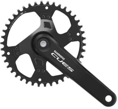 Shimano CUES FC-U4000 9/10/11-fach Kurbelgarnitur, Black, 175 mm