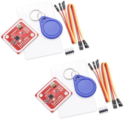 PN532 XTVTX 2 Stück PN532 NFC NXP RFID-Modul V3 Kit Reader Nahfeldkommunikationsleser Modul Kit I2C