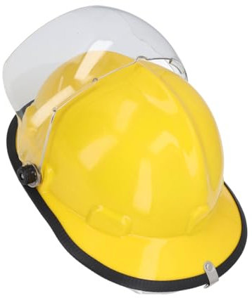 Full Helmet with Face Shield, Flame Retardant Adjustable Firefighter Safety Helmet, Industrial Forestry Safety Helmet, Work At Height and Rescue Hard Hat Slotted Helmet
