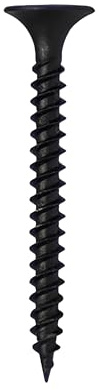 HSI HS SBS FG Schnellbauschrauben mit Feingewinde 3,9x30 mm 200 Stk. - Schwarz phosphatierte Senkkopfschrauben für Gipsplatten und Holzkonstruktionen, Rigipsschrauben