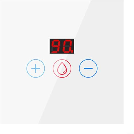 Homefurnishmall Smart Touch Timer Switch Wall Touch Boiler Switch Countdown Function for Immersion Heater (White)
