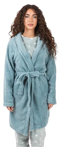 TRAMAS+ Bata Coralina de Mujer Otoño Invierno, Bata con Estampados Originales y Únicos, Ropa Suave y Cómoda