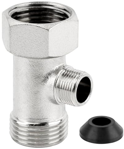 Bidet T Adapter,toilet faucet splitter 3 Way 7/8inch 3/8inch 7/8inch Plumbing Splitter,shower head splitter,Valve Hose Fitting for Shower Head Diverter Sprayer Faucet
