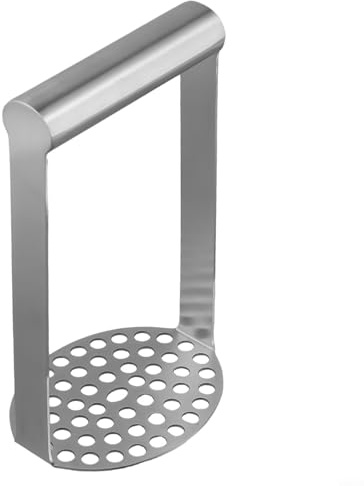 WIIYENA Stainless Steel Potato Masher Heavy Duty Hand Held Potato Masher For Struggle-Free Mashing - Dishwasher Safe Vegetable And Fruit Masher
