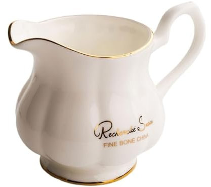 LLXTJJY Home Porcellana Salsiera Barattolo per latte Bistecca Salsa Ciotola in ceramica Ware Crema Immersione Piatto con Grande Versare e Meno Gocce