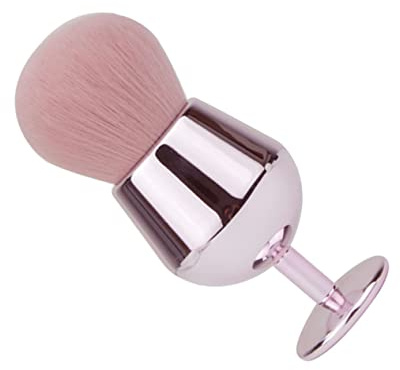 Happyyami Professioneller Rouge Pinsel Mittelgroß Synthetische Fasern Make up Werkzeug Für Flüssiges Puder Rouge Reisetasche Rosa