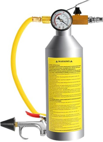 Siuwddee Kits De Rinçage AC - Nettoyage Conduits Système Climatisation Auto | Bouteille de Pulvérisation avec Flexible en Acier Inoxydable pour Évaporateur et Voitures