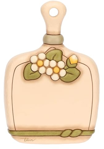 THUN - Tagliere decorativo da parete - ceramica - Collezione Country Bloom - 14,2 x 2,51 x 21,1 cm
