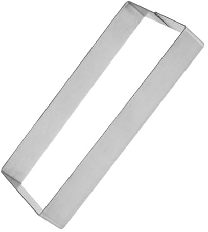 Healifty Molde Rectangular de Acero Inoxidable para Pasteles y Pancakes Diseño para Fácil Desmoldeo Uso Múltiple para Repostería y Cocina Profesional Altura para Pan y Tartas