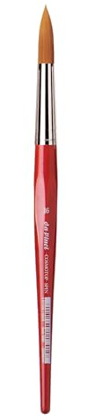 da Vinci Watercolor Series 5580 CosmoTop Spin Paint Brush, Round Synthetic with Red Handle, Size 16 (5580-16)