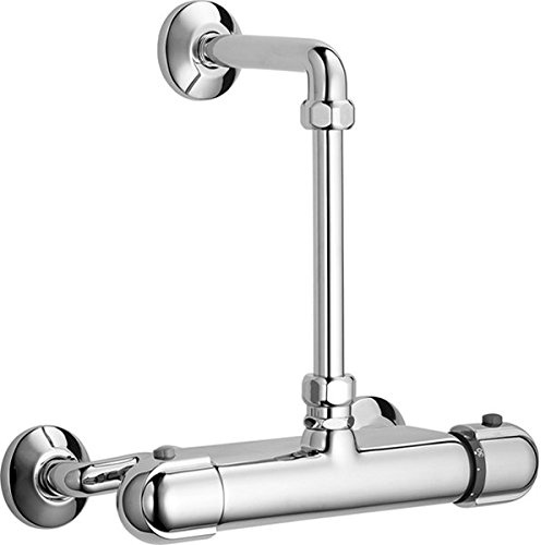 Hansa 08340302 Thermostat-Batterie für Wandaufbau Hansatempra 0834 zum Austausch verchromt