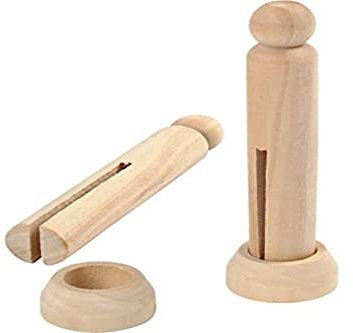 Wäscheklammer, L: 9,5 cm, Birke, 5 Stck.