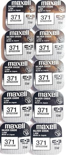 Felixmania® Maxell 371 SR920SW Originalbatterie, 1,55 V, Knopfzelle, Silberoxid, Maxell AG-6