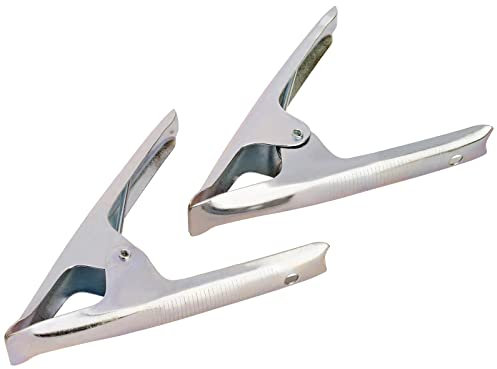 Draper 13950 Spring Clamp Set, 50mm Capacity, 33.8cm x 15.2cm x 3.2cm, Silver, Pack of 2