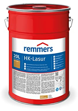 Remmers HK-Lasur 3in1 eiche rustikal, 20 L, Holzlasur aussen, 3in1: Imprägnierung, Grundierung & Lasur, Holzschutz vor Feuchtigkeit & UV-Strahlung