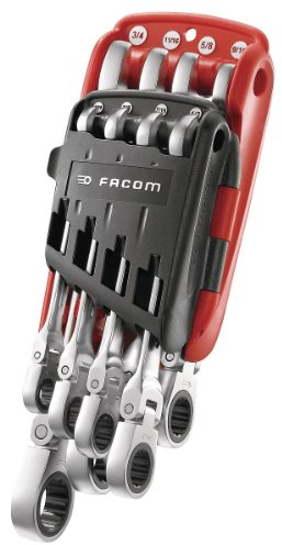 Facom PrimeTools 467F.JPU8 Lot de 8 clés à cliquet articulées 5/16 - 3/4