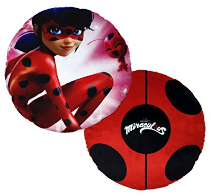 Joy Toy 65999 Ladybug Plüschkissen 33 x 33 cm, Rot