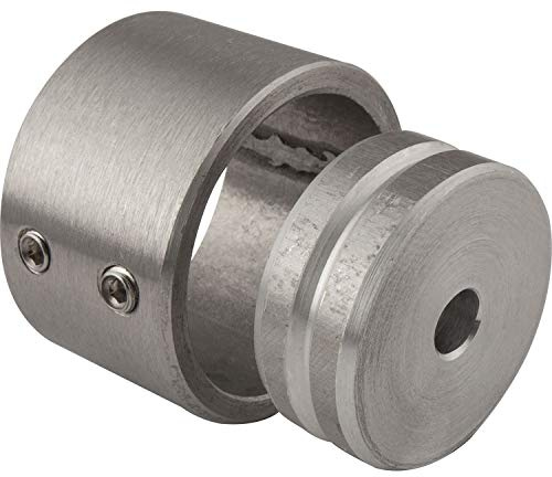 Schrankrohrlager 2-Teilig | ø 26 mm für Schrankrohr ø 25 mm | Edelstahl geschliffen
