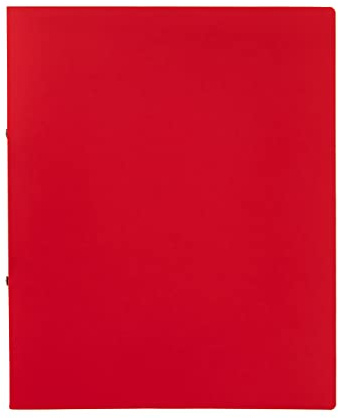 Idena 10432 Ring Binder in DIN A4 Format, 2-Ring Mechanism with 16 mm Diameter, 20 mm Spine Width, Red, 1 Piece