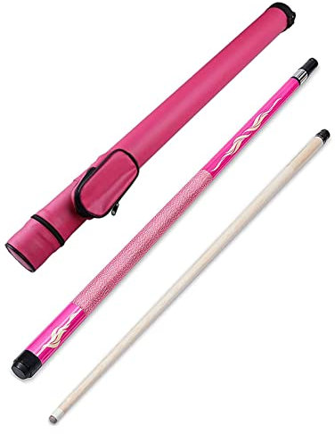 sxlxayxbmsd Billard Queue Billard Queue Spitzen Pool Queues Erwachsene 57 Zoll Pool Queue 19Oz mit 13 mm Queuespitzen mit Reinigungstuch und Softetui, Rosa, Schwarz, Weiß 0408(Color:Pink,Size:)