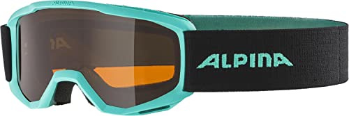 ALPINA PINEY - Beschlagfreie, Extrem Robuste & Bruchsichere Skibrille Mit 100% UV-Schutz Für Kinder