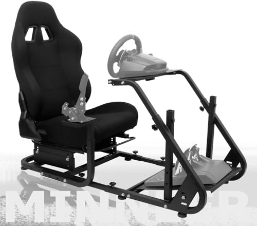 Minneer Racing Simulator Cockpit passend für Logitech G29 G920 G923,für Thrustmaster T80 T150 T248 T300Base T300RS GT TSPCTSXW Racer Cock, ohne Racing Lenkrad, Schalthebel und Pedale