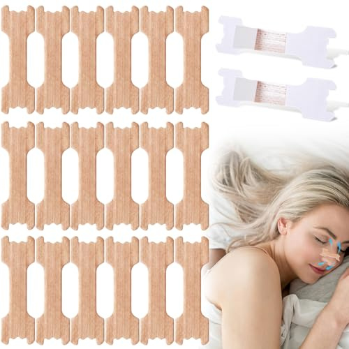 Sporgo 120 Stück Nasenpflaster Schnarchen: Schnarchstopper Nasenpflaster Nose Strips Lindern Eine Verstopfte Nase, Extra Starke Nasenstrips Besser Atmen für Sport und Schlaf (66x19mm)