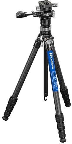 Leofoto Carbon-Dreibeinstativ LY-224C Mr.Y + Videoneiger BV-0R + Nivellierbasis LB-38 schwarz