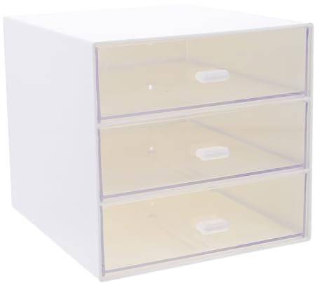 Garneck Aufbewarungsbox Mit Schublade Aus Hochwertigem Material Transparente Box Für Bürozubehör Kleine Gegenstände Kosmetika Und Organisation Vielseitige Lagerungslösung