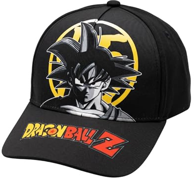 Dragon Ball Z Cappello per Ragazzi, Cappello da Baseball Design Goku, Berretto Estivo per Ragazzo, Regalo per Bambino | Nero