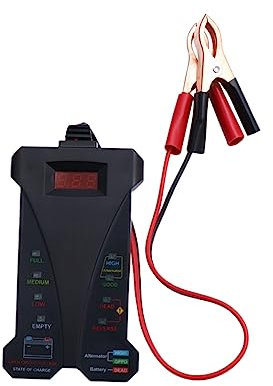 Uonlytech Battery Tester Digital Battery Detector Charging System Analyzer for Easy Operation