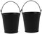CANIGHT 2pezzi Secchi Per Grasso Da Barbecue Metallo Contenitore Per Olio Con Design Antigoccia Accessorio Per Grigliate All Aperto