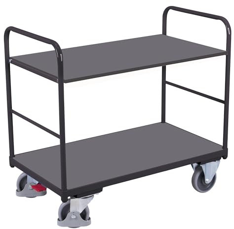 Cordes Etagenwagen 1060x600x990 mm mit 2 Ladeflächen anthrazit