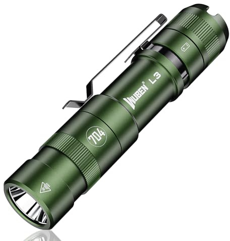 WUBEN L3 Taschenlampe LED Aufladbar, 3000 Lumen Extrem Hell Akku Taschenlampe, Dual-Wege USB C Aufladbar 7 Modus, IP68 Handlampen für taktische/Outdoor/Hund spazieren, Werkzeug Geschenke für Männer