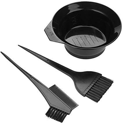 3 pezzi kit da colorare per capelli, spazzola da colorare per capelli e set di ciotole, strumenti di tintura per salone per capelli professionisti
