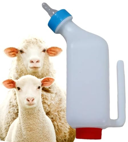 Bouteille d'alimentation pour agneau, bouteille d'alimentation pour petits animaux, bouteille de chèvre avec échelle transparente, bouteille d'alimentation d'agneau, bouteille de boisson, bouteilles