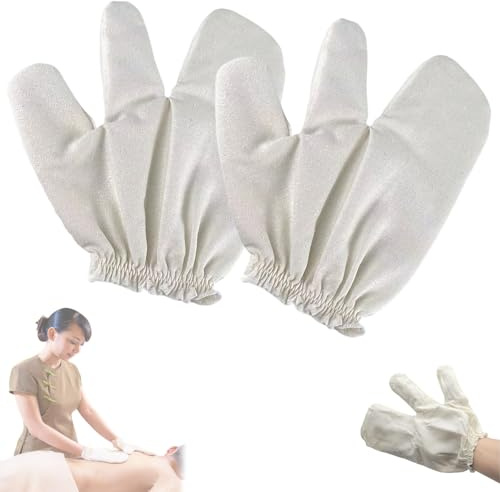 garshana seidenhandschuhe ayurveda,2 pcs garshana Gloves raw Silk Massage Gloves,garshana Gloves rohseiden-massagehandschuhe,garshana Handschuhe,Garshana-Handschuhe aus Rohseide für Peeling-2pcs