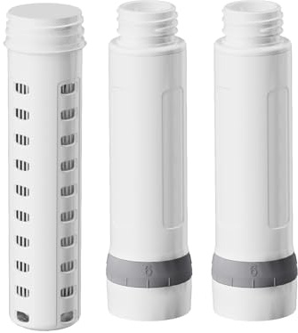 Membrane Solutions UF & ACF Filter Cartridges Replacement for C3 Water Filtered Bottle, BPA-Free for Camping, Hiking, Backpacking and Travel (UFx1 + ACFx2)