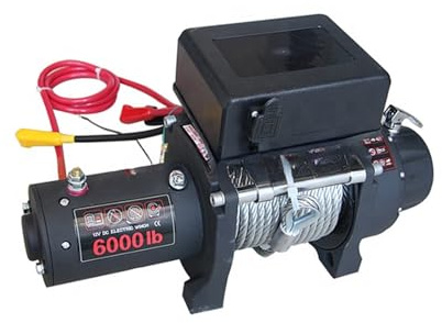 AYJYZHIAG Treuil électrique Mini cabestan 12v de 6000 LB avec Deux télécommandes for Voiture et Camion