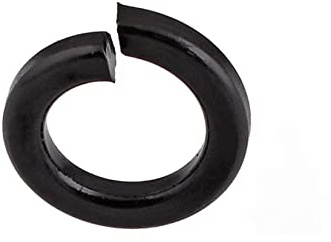 Distanziatore rotondo in lega di alluminio, rondelle piatte in acciaio inossidabile, Mdingbao - Guarnizione a molla aperta in acciaio al carbonio 8.8 zincato nero M12-M30, 10 pezzi,