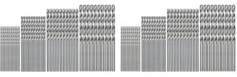 GNURBDILFO Juego de 80 brocas helicoidales de titanio, brocas métricas de cobalto de 0,5 mm a 2,0 mm para metal, juegos de brocas pequeñas de acero inoxidable